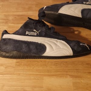 Dark Blue Suede Pumas,  in New condition